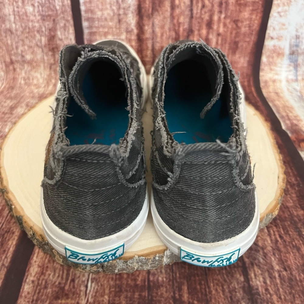 Blowfish Malibu | Women’s Distressed Canvas Sneakers - Picture 3 of 6